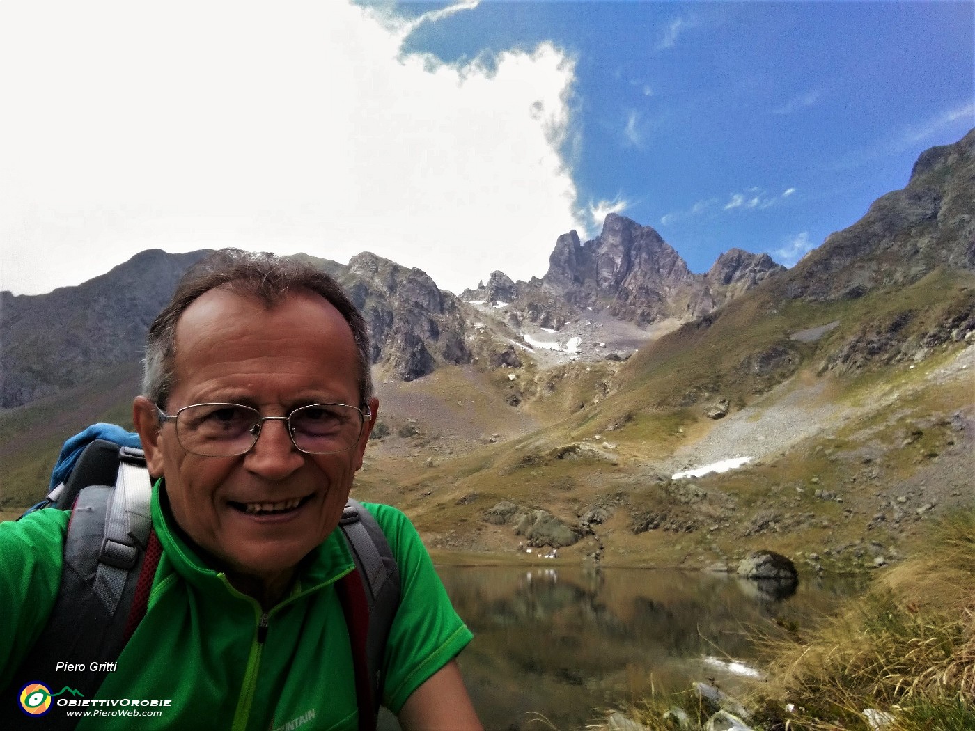 41 Laghetto superiore di Ponteranica con Valletto e...(selfie).jpg